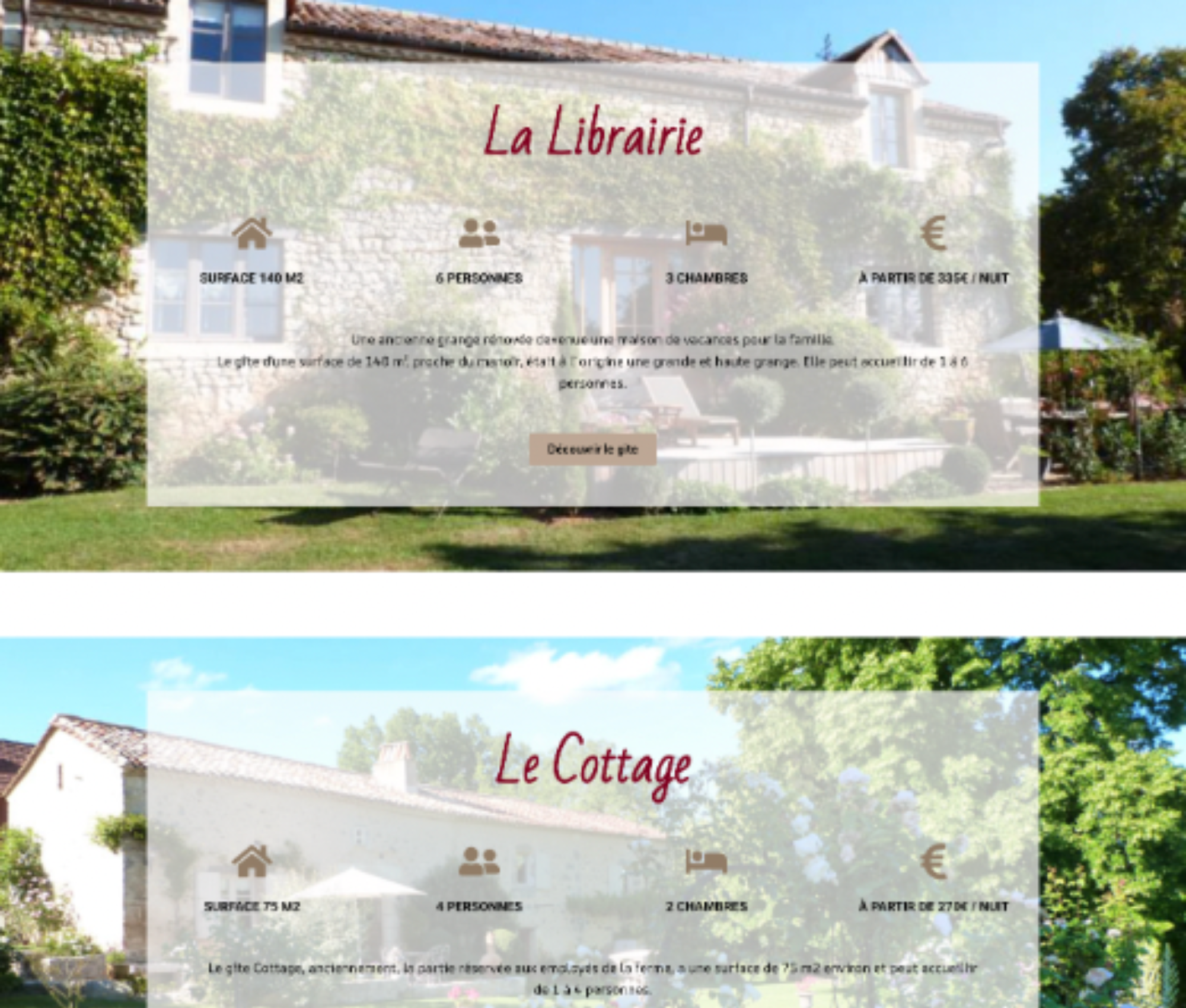 Création de sites web sur mesure pour gîtes et chambres d'hôtes par Bon site bon genre, avec des fonctionnalités avancées comme la réservation en ligne, blog, et intégration multilingue.